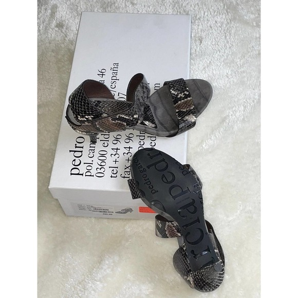 Pedro Garcia Womens Heel Sandal Python 36 - Picture 4 of 5